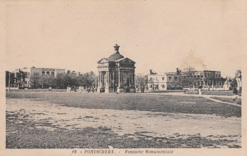 02-22 - Pondichery - place gouvernement - fontaine - 3